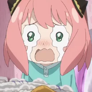 😭 emoji Anya is crying |@onishiki @Notid Telegram sticker 15 of 24