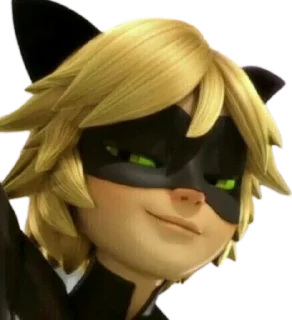 😺 emoji Cat Noir -  Miraculous : @Characters_stickers Telegram sticker 16 of 25