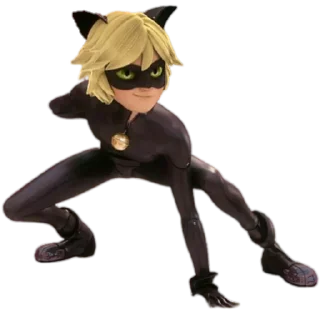 😺 emoji Cat Noir -  Miraculous : @Characters_stickers Telegram sticker 7 of 25