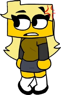 🌟 emoji ୨୧ㅤִ ㅤׄ  Meri from fnfㅤׄ   🌼ㅤִ Telegram sticker 19 of 50