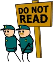 ⛔ emoji Cyanide and Happiness Telegram sticker 16 of 23