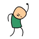 Sticker from cyanide&happiness