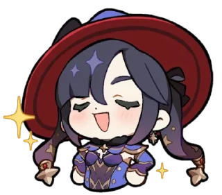😄 emoji Genshin reacts @carlysticker Telegram sticker 1 of 54