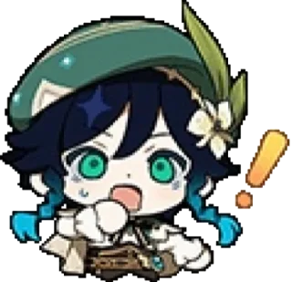 ❓ emoji Genshin reacts @carlysticker Telegram sticker 8 of 54