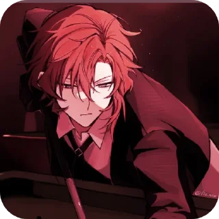 🍒 emoji Chuuya  🍒                            @HI_TS8 Telegram sticker 17 of 30