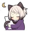 😴 emoji siamese neko Telegram sticker 5 of 40