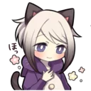 😌 emoji siamese neko Telegram sticker 22 of 40