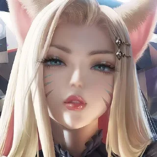 🦊 emoji ♫⃝⬤◯ Ahri // @KesitoMania Telegram sticker 12 of 119