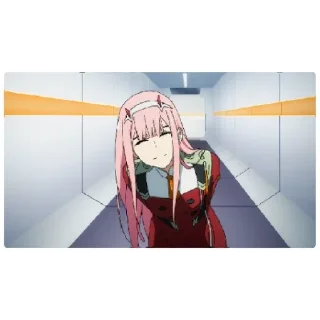 😁 emoji Zero two Telegram sticker 8 of 9