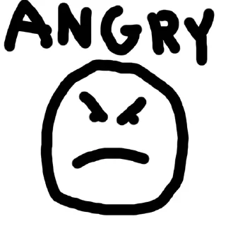 😠 emoji Fake Emoticons Telegram sticker 8 of 34