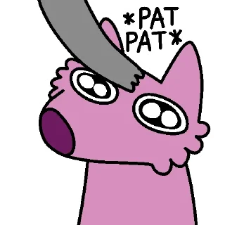 ☺️ emoji Stupid Pink Dog 2 Telegram sticker 19 of 35