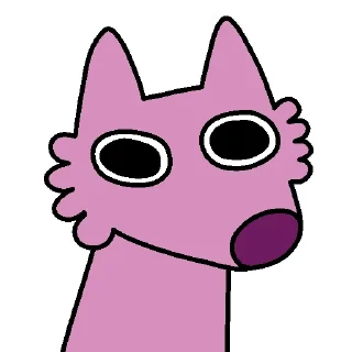 👀 emoji Stupid Pink Dog 2 Telegram sticker 24 of 35