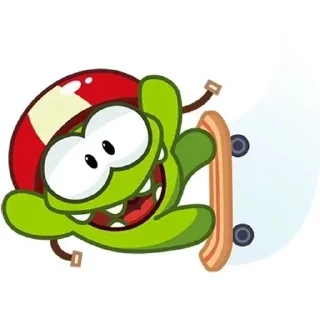 🛹 emoji Om Nom Telegram sticker 10 of 42