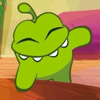 💚 emoji 'Om Nom Stories | @iStickerLand, Telegram sticker 21 of 50