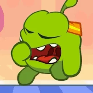 💚 emoji 'Om Nom Stories | @iStickerLand, Telegram sticker 8 of 50