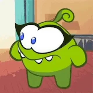 💚 emoji 'Om Nom Stories | @iStickerLand, Telegram sticker 17 of 50