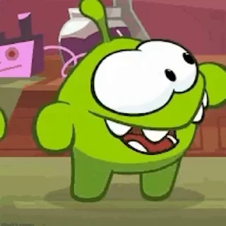 💚 emoji 'Om Nom Stories | @iStickerLand, Telegram sticker 7 of 50