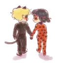 Sticker from Miraculous ladybug & cat noir