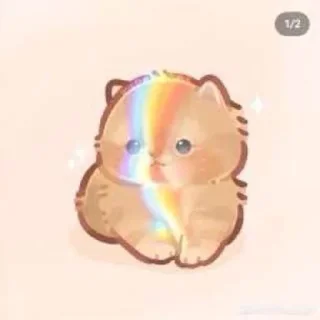 🌈 emoji Звёздочка Telegram sticker 5 of 12