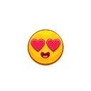😍 emoji Emoji  @Stickersnew Telegram sticker 6 of 50