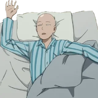 😴 emoji ONE PUNCHMAN Telegram sticker 24 of 120
