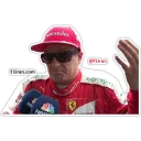 😬 emoji Kimi Räikkönen - F1iran.com Telegram sticker 15 of 22