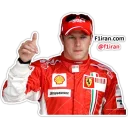👍 emoji Kimi Räikkönen - F1iran.com Telegram sticker 18 of 22