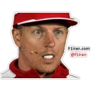 😟 emoji Kimi Räikkönen - F1iran.com Telegram sticker 7 of 22