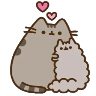 ❤️ emoji pusheen cat Telegram sticker 9 of 70