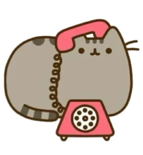 ☎️ emoji pusheen cat Telegram sticker 6 of 70
