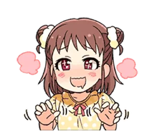 😍 emoji Cinderella Girls Cute Telegram sticker 9 of 42