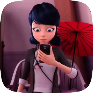 💗 emoji Marinette @CenterOfSticker Telegram sticker 9 of 20