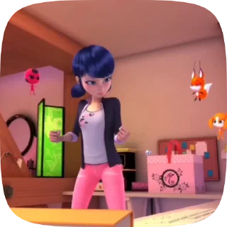 💗 emoji Marinette @CenterOfSticker Telegram sticker 18 of 20