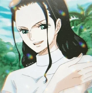 😏 emoji Nico Robin:) (mood5) Telegram sticker 19 of 82