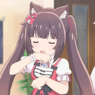 Sticker from chocola @stickerspackanime