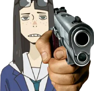 🔫 emoji Kanamori Sayaka - @bourros Telegram sticker 20 of 25