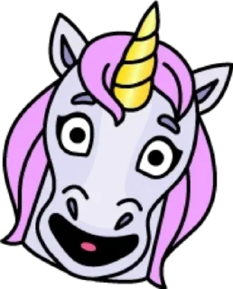 😳 emoji Единорог @modnyashki_vip Telegram sticker 14 of 25