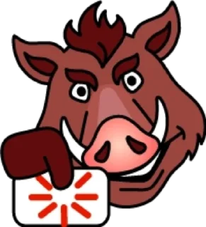 😐 emoji Кабан @modnyashki_vip Telegram sticker 17 of 25