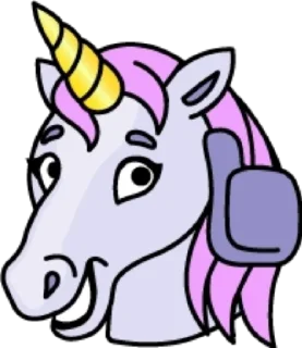 👍 emoji Единорог @modnyashki_vip Telegram sticker 9 of 25