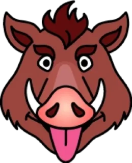 😝 emoji Кабан @modnyashki_vip Telegram sticker 11 of 25
