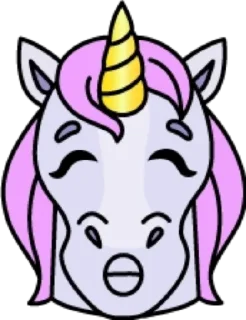 😘 emoji Единорог @modnyashki_vip Telegram sticker 13 of 25