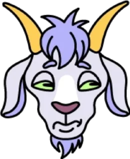 😒 emoji Коза @modnyashki_vip Telegram sticker 19 of 25