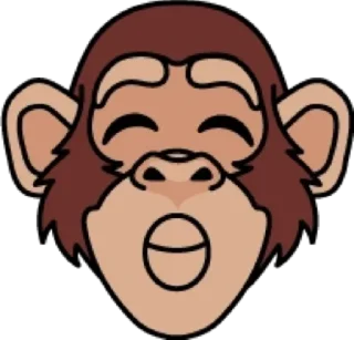 😘 emoji Обезьяна @modnyashki_vip Telegram sticker 13 of 25