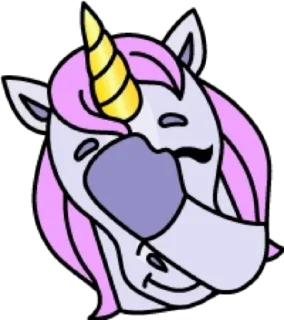 🤦‍♂️ emoji Единорог @modnyashki_vip Telegram sticker 24 of 25