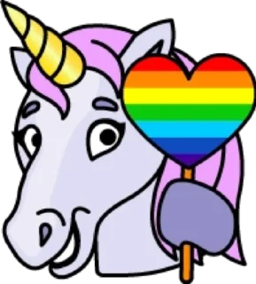 🥰 emoji Единорог @modnyashki_vip Telegram sticker 10 of 25