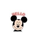 👋 emoji Mickey Mouse🐭-@MochaStickers Telegram sticker 7 of 12