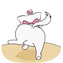🍑 emoji Кошечка Мари @Stickersnew Telegram sticker 18 of 42
