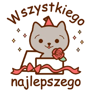 🥳 emoji Kotek Polski Telegram sticker 21 of 40