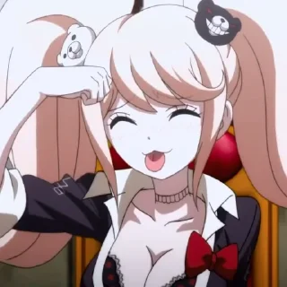👅 emoji Junko Enoshima Telegram sticker 4 of 54