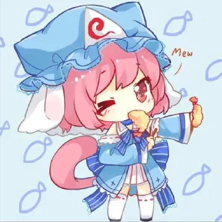 🌟 emoji 🪭 ༅ Yuyuko Saigyouji ⊹ @KesitoMania Telegram sticker 12 of 101